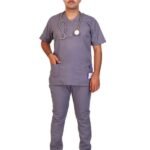 Luxe Men's Grey Scrubs