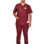 Luxe Men's Wine Scrubs