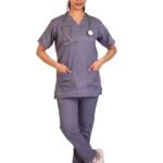 Luxe Women's Grey Scrubs