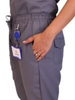 Luxe Women's Grey Scrubs - Image 4