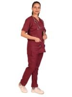 Luxe Women's Wine Scrubs - Image 2