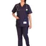 Luxe Women's Navy Blue Scrubs